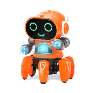 Dance Music 6 Claws Robot Octopus Spider Robots Vehicle Birthday Gift Toys For Children Kids Early Education Baby Toy Boys Girls