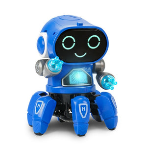 Dance Music 6 Claws Robot Octopus Spider Robots Vehicle Birthday Gift Toys For Children Kids Early Education Baby Toy Boys Girls