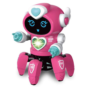Dance Music 6 Claws Robot Octopus Spider Robots Vehicle Birthday Gift Toys For Children Kids Early Education Baby Toy Boys Girls