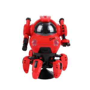 Dance Music 6 Claws Robot Octopus Spider Robots Vehicle Birthday Gift Toys For Children Kids Early Education Baby Toy Boys Girls