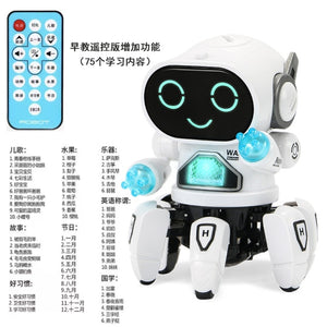 Dance Music 6 Claws Robot Octopus Spider Robots Vehicle Birthday Gift Toys For Children Kids Early Education Baby Toy Boys Girls