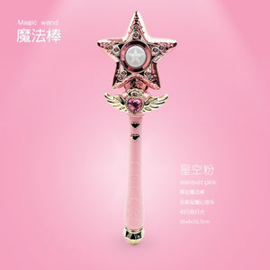 Electric Flashing Sounding Magic Stick Girls Toy Cosplay Sailor Moon Princess Magician Music Magic Sword Pretend Play Kids Toy