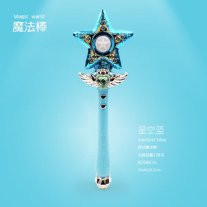 Electric Flashing Sounding Magic Stick Girls Toy Cosplay Sailor Moon Princess Magician Music Magic Sword Pretend Play Kids Toy