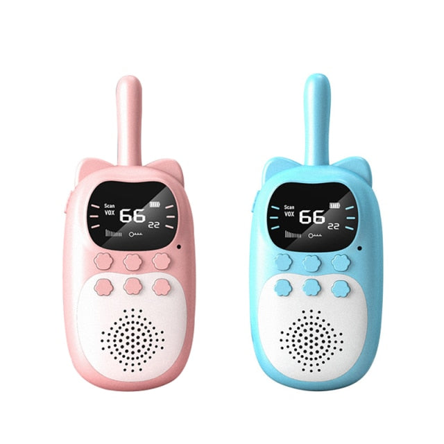 Portable Handheld 1 Pair Kids Walkie Talkies Kids Toy Cute Rabbit Walkie Handheld Talk Parent-Child Educational Interactive Toys