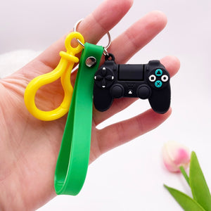 Creative Video Game Handle Keychain Simulation Joystick Model Key Chain Ring Pendant Men Women Couple Key Holder Trinket Gift