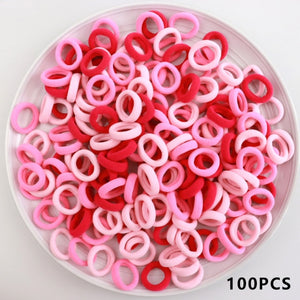 Baby Girl Small Hair Bands Kid Children Headbands Colorful Elastic Hair Tie Nylon Scrunchie Hair Rope 50/100pcs Hair Accessories