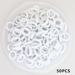 Baby Girl Small Hair Bands Kid Children Headbands Colorful Elastic Hair Tie Nylon Scrunchie Hair Rope 50/100pcs Hair Accessories