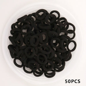 Baby Girl Small Hair Bands Kid Children Headbands Colorful Elastic Hair Tie Nylon Scrunchie Hair Rope 50/100pcs Hair Accessories