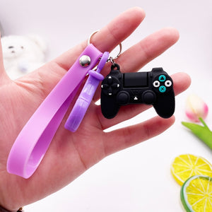 Creative Video Game Handle Keychain Simulation Joystick Model Key Chain Ring Pendant Men Women Couple Key Holder Trinket Gift
