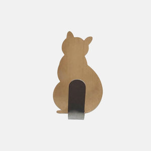 2pcs Self Adhesive Hooks Cat Pattern Storage Holder for Bathroom Kitchen Hanger Stick on Wall Hanging Door Clothes Towel Racks