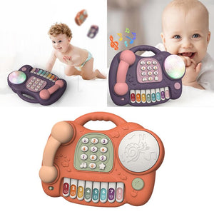Children Simulation Telephone Pretend Play with Lights & Music Educational Toys