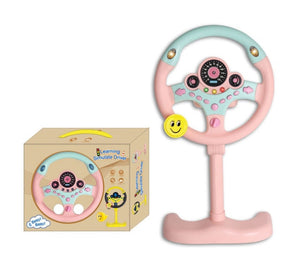 Electric Simulation Steering Wheel Toy With Light And Sound Educational Children Co-Pilot Children'S Car Toy Vocal Toy Gift