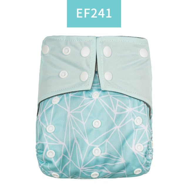 Happy Flute Washable and Reusable Baby Bamboo Charcoal Pocket Cloth Diaper With One Opening Fit 3-15kg Baby