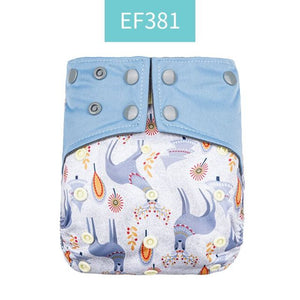 Happy Flute Washable and Reusable Baby Bamboo Charcoal Pocket Cloth Diaper With One Opening Fit 3-15kg Baby