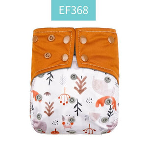Happy Flute Washable and Reusable Baby Bamboo Charcoal Pocket Cloth Diaper With One Opening Fit 3-15kg Baby