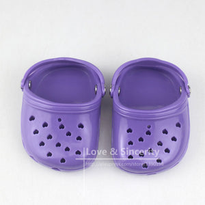 New Sandal Plastic Shoes For 43cm Baby Dolls 17 inch Born Dolls Shoes