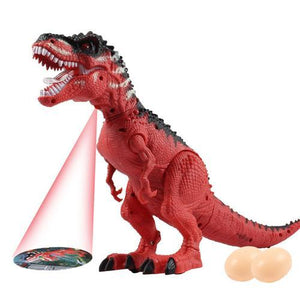 Electronic Dinosaur Toy Simulated Flame Spray Tyrannosaurus T-Rex Walking Dinosaur Toy Water Spray Red Light & Realistic Sounds