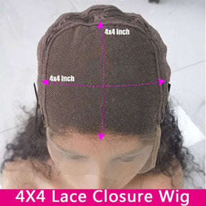 Brazilian Water Wave Lace Front Wig 100% Remy Human Hair Lace Wigs HD 5X5 Transparent Lace Closure Wig Long Curly Human Hair Wig