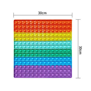 Large 30 CM Size Pop It Fidget Toys Push Bubble School Bag Board Pendant Hot Sale Adult Decompression Toy Children Anti-Stress