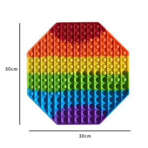 Large 30 CM Size Pop It Fidget Toys Push Bubble School Bag Board Pendant Hot Sale Adult Decompression Toy Children Anti-Stress