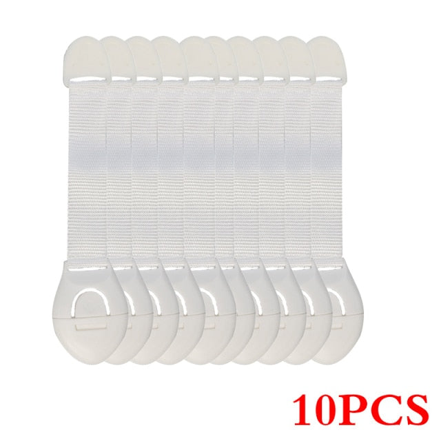10Pcs/Lot Child Lock Protection Of Children Locking Doors For Children's Safety Kids Safety Plastic Protection Safety Lock