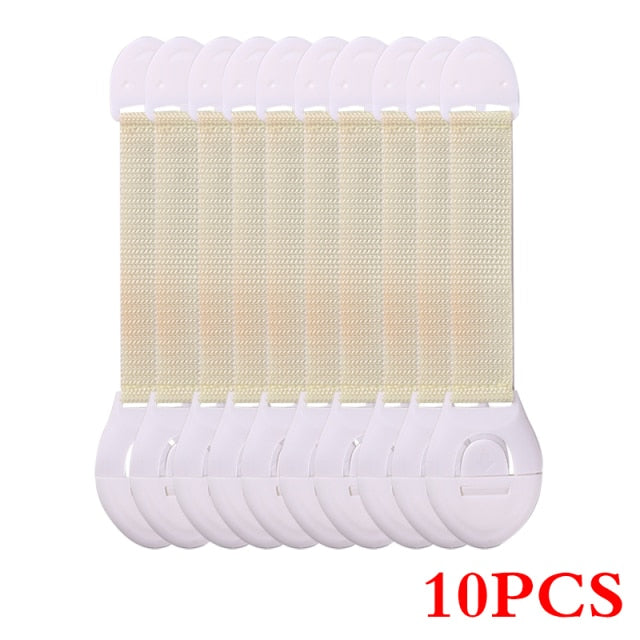 10Pcs/Lot Child Lock Protection Of Children Locking Doors For Children's Safety Kids Safety Plastic Protection Safety Lock