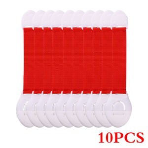 10Pcs/Lot Child Lock Protection Of Children Locking Doors For Children's Safety Kids Safety Plastic Protection Safety Lock