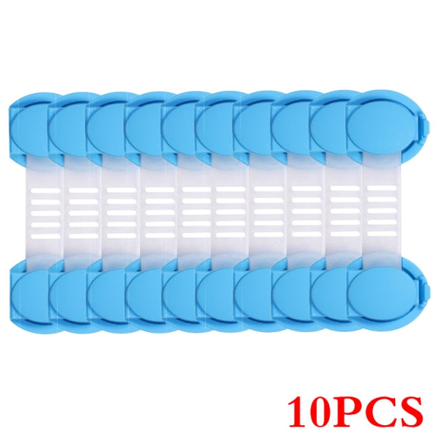 10Pcs/Lot Child Lock Protection Of Children Locking Doors For Children's Safety Kids Safety Plastic Protection Safety Lock