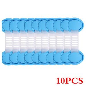 10Pcs/Lot Child Lock Protection Of Children Locking Doors For Children's Safety Kids Safety Plastic Protection Safety Lock