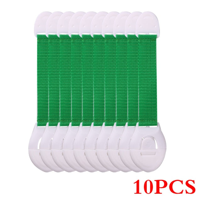 10Pcs/Lot Child Lock Protection Of Children Locking Doors For Children's Safety Kids Safety Plastic Protection Safety Lock