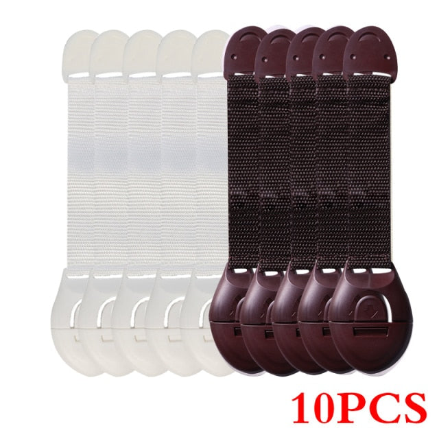 10Pcs/Lot Child Lock Protection Of Children Locking Doors For Children's Safety Kids Safety Plastic Protection Safety Lock