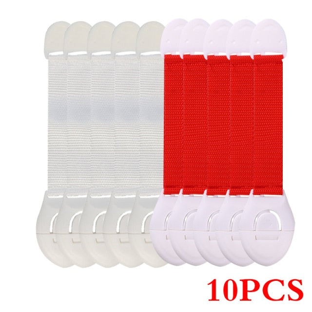 10Pcs/Lot Child Lock Protection Of Children Locking Doors For Children's Safety Kids Safety Plastic Protection Safety Lock
