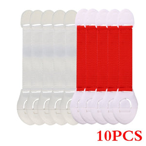 10Pcs/Lot Child Lock Protection Of Children Locking Doors For Children's Safety Kids Safety Plastic Protection Safety Lock