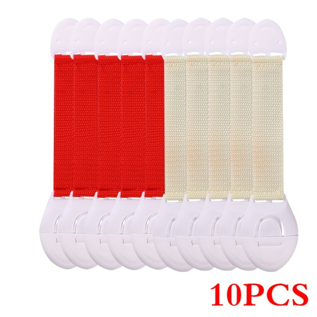 10Pcs/Lot Child Lock Protection Of Children Locking Doors For Children's Safety Kids Safety Plastic Protection Safety Lock