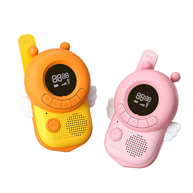 Portable Handheld 1 Pair Kids Walkie Talkies Kids Toy Cute Rabbit Walkie Handheld Talk Parent-Child Educational Interactive Toys