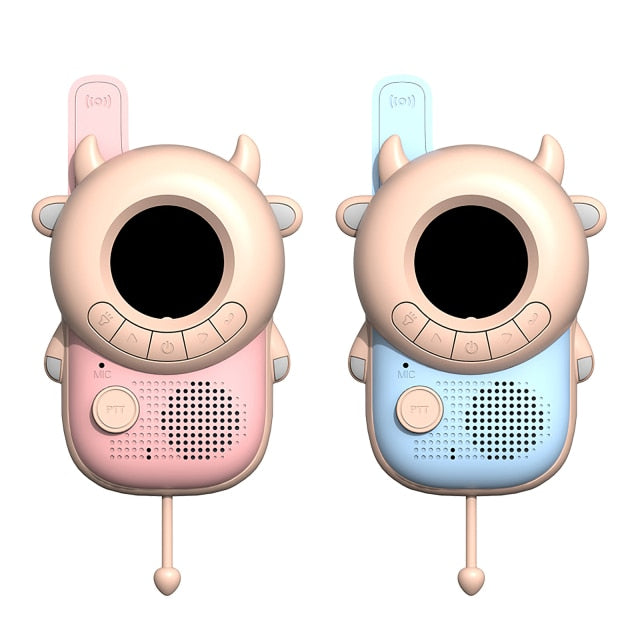 Portable Handheld 1 Pair Kids Walkie Talkies Kids Toy Cute Rabbit Walkie Handheld Talk Parent-Child Educational Interactive Toys