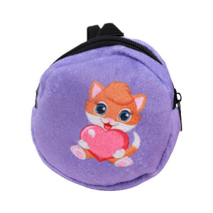 Unicorn Kitty Pony Doll Backpack Purse For American 18 Inch Girl 43 cm Born Baby Doll Clothes Accessories Items,Our Generation