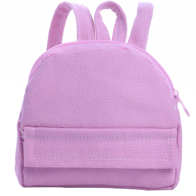 Unicorn Kitty Pony Doll Backpack Purse For American 18 Inch Girl 43 cm Born Baby Doll Clothes Accessories Items,Our Generation