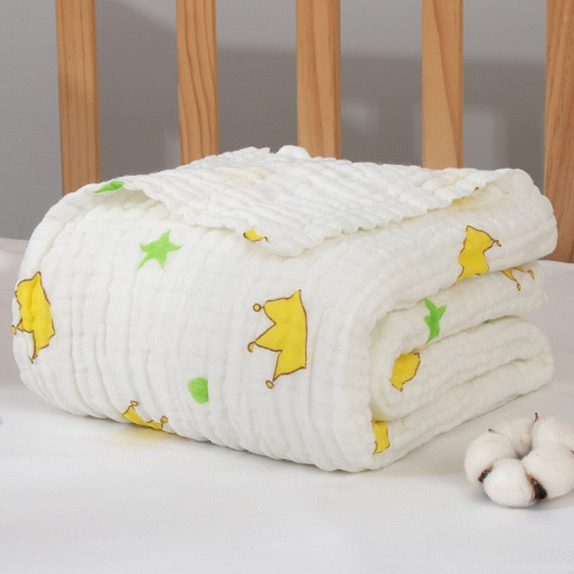 6 Layers Muslin Swaddle Baby Blankets Newborn Muslin Swaddle Baby Bedding Custom Blanket Couverture Bebe Emmaillotage