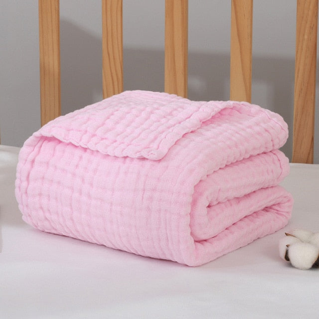 6 Layers Muslin Swaddle Baby Blankets Newborn Muslin Swaddle Baby Bedding Custom Blanket Couverture Bebe Emmaillotage