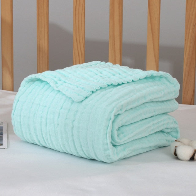 6 Layers Muslin Swaddle Baby Blankets Newborn Muslin Swaddle Baby Bedding Custom Blanket Couverture Bebe Emmaillotage