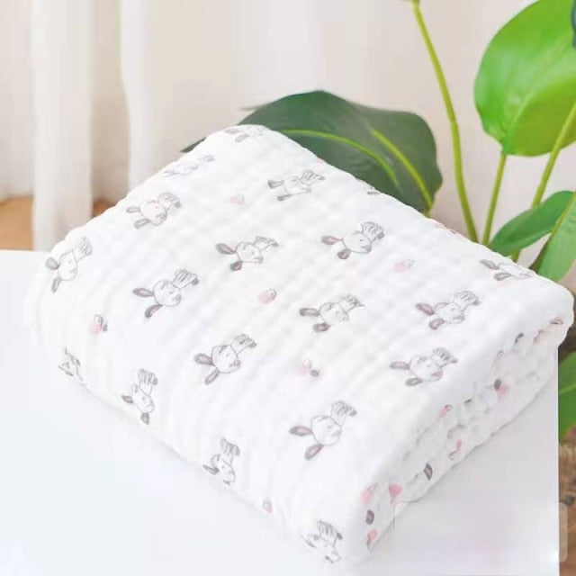 6 Layers Muslin Swaddle Baby Blankets Newborn Muslin Swaddle Baby Bedding Custom Blanket Couverture Bebe Emmaillotage
