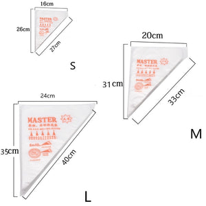 100/50/20 PCS Disposable Pastry Bag S/M/L Confectionery Bags Cake Cream Icing Fondant Decorating Kitchen Baking Piping Bag Tools