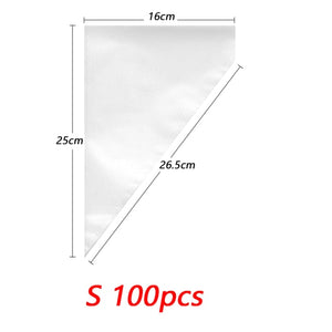100/50/20 PCS Disposable Pastry Bag S/M/L Confectionery Bags Cake Cream Icing Fondant Decorating Kitchen Baking Piping Bag Tools