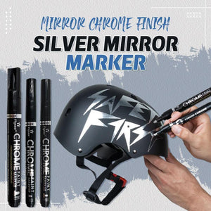 Silver Mirror Marker DIY Paint Mirror Chrome Finish Metallic Water UV Resistant Student Supplies Craftwork Pen Accessories