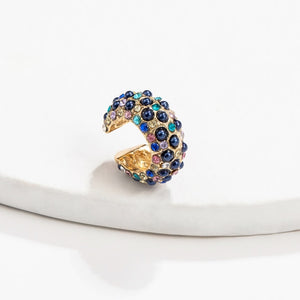 2021 New Fashion Pearl Ear Cuff Bohemia Stackable C Shaped CZ Rhinestone Small Earcuffs Clip Earrings for Women Wedding Jewelry