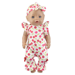 New Pajamas Fit For 17Inches Zapf Baby Born Doll 43cm Born Babies Doll Clothes