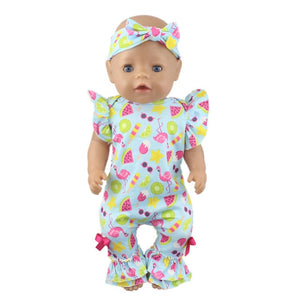 New Pajamas Fit For 17Inches Zapf Baby Born Doll 43cm Born Babies Doll Clothes