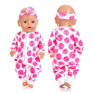 New Pajamas Fit For 17Inches Zapf Baby Born Doll 43cm Born Babies Doll Clothes