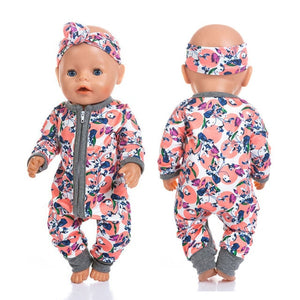 New Pajamas Fit For 17Inches Zapf Baby Born Doll 43cm Born Babies Doll Clothes